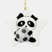 Pandafußball Keramikornament (Vorne)