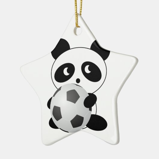 Pandafußball Keramikornament (Links)