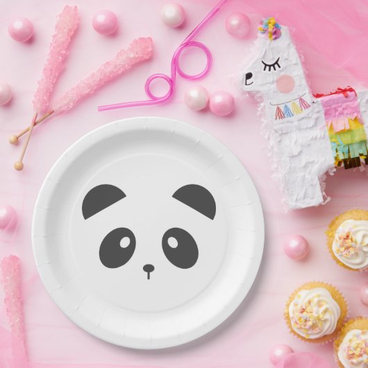 Pandagesichts-Papier-Teller Pappteller (Party)