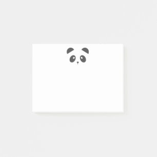 Pandagesichts-Post-Itanmerkungen Post-it Klebezettel