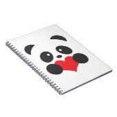 Pandaherznotizbuch Notizblock (Rechte Seite)