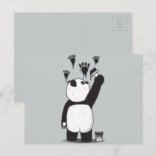 Pandalismus Postkarte (Vorne/Hinten)
