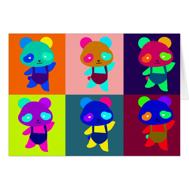 Pandamarilyn-Popkunst (Vorderseite (Horizontal))