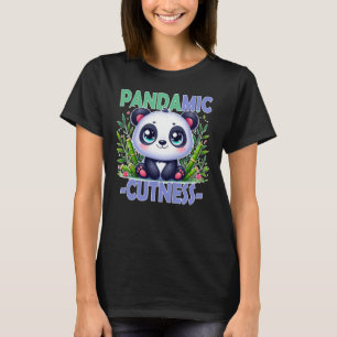 Pandamischer Kutness-Pun. Niedlicher Panda-Cartoon T-Shirt
