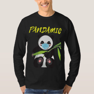 Pandamobar mit Maskenpandemie Vater Panda T-Shirt