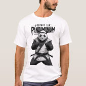 Pandamonium Funny Panda Bären Kampfkünste Pub T-Shirt (Vorderseite)
