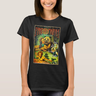 Pandamonium Lustiger Panda-Horrorfilmplakat T-Shirt