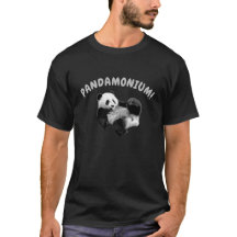 Pandamonium niedlich gefallenes Panda-Shirt