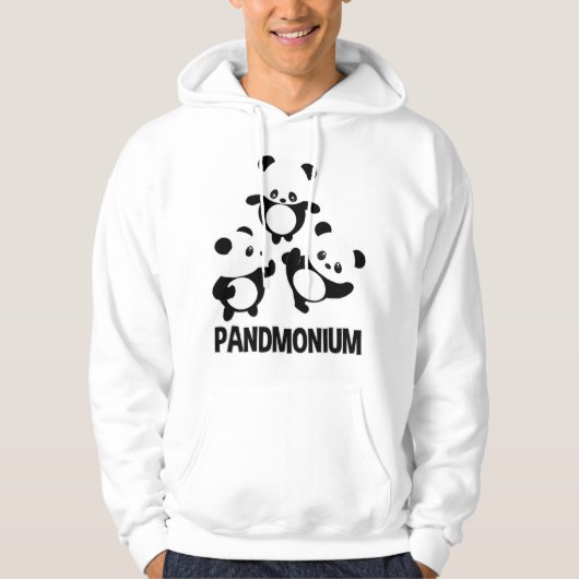 Pandamonium TShirt Funny Panda Bear Pun T-Shirt (Vorderseite)