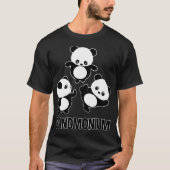 Pandamonium TShirt Funny Panda Bear Pun T-Shirt (Vorderseite)