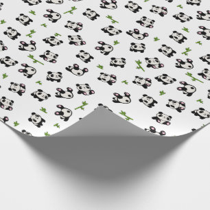 Pandamuster Geschenkpapier