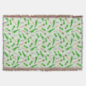 Pandan-Blatt-Muster-Fleece-Decke Decke (Vorderseite)
