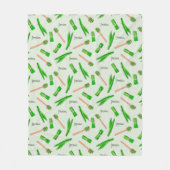Pandan-Blatt-Muster-Fleece-Decke Fleecedecke (Vorderseite)