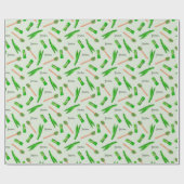 Pandan-Blatt-Muster-Geschenkpapier Geschenkpapier (Flach)