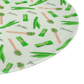 Pandan-Blatt-Muster-Schneidbrett Schneidebrett (Ecke)