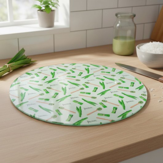 Pandan Leaf Pattern Cutting Board  Schneidebrett