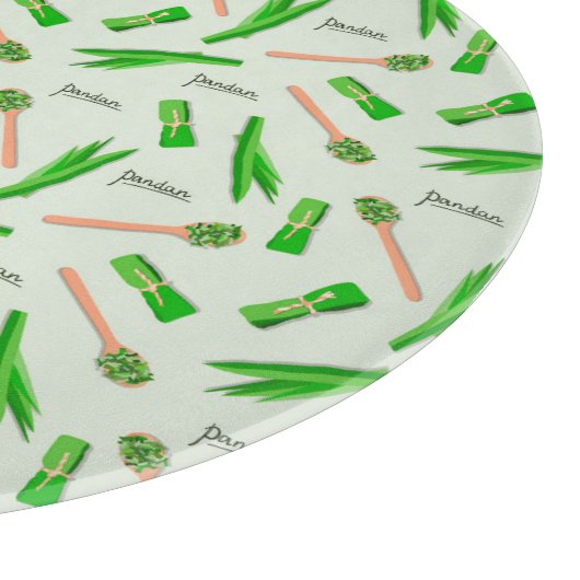Pandan Leaf Pattern Cutting Board  Schneidebrett (Ecke)