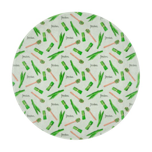 Pandan Leaf Pattern Cutting Board  Schneidebrett (Vorderseite)
