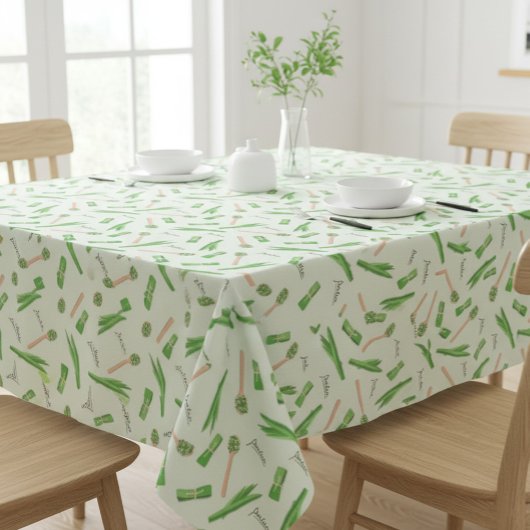 Pandan Leaf Pattern Tablecloth | Tropical Kitchen Tischdecke