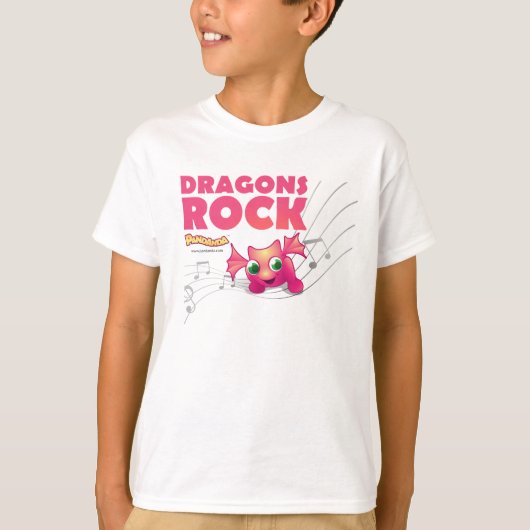 Pandanda "Drache-Felsen-" T - Shirt (Vorderseite)