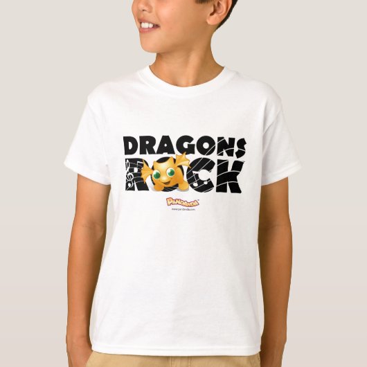 Pandanda "Drache-Felsen-" T - Shirt (Vorderseite)