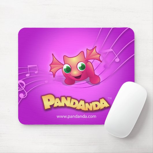 Pandanda rosa Drache Mousepad (Mit Mouse)