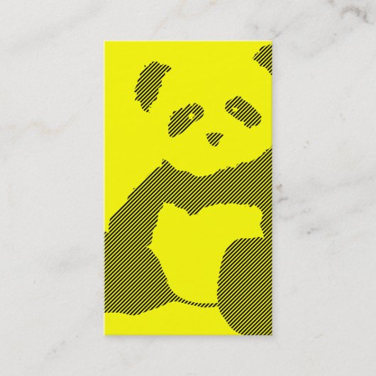Pandaplüschstreifen Visitenkarte (Vorderseite)