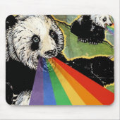 Pandaregenbogen Mousepad (Vorne)