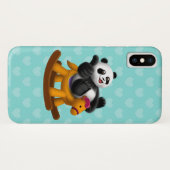 Pandareiten auf dem Schaukelpferd Case-Mate iPhone Hülle (Rückseite (Horizontal))