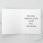 Pandas Abenteuer mit Blumen Karte (Innenseite)