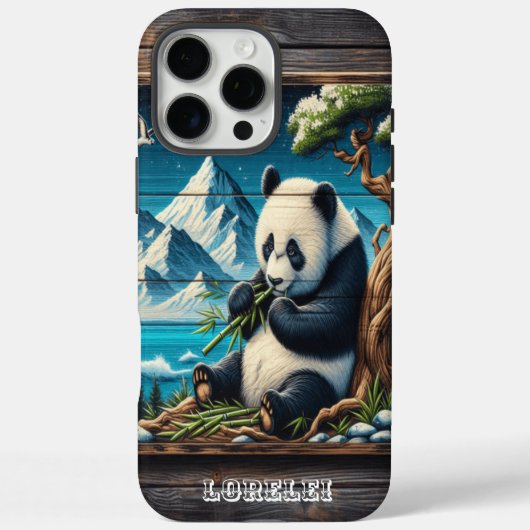 Pandas abgeschiedener Koch: Bambus Vergnügen Case-Mate iPhone Hülle (Rückseite)