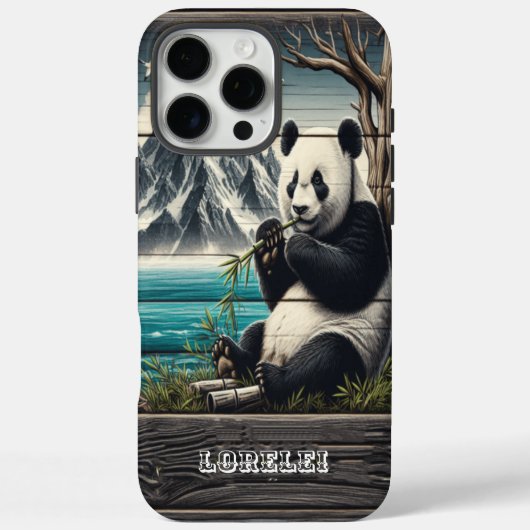 Pandas abgeschiedener Koch: Bambus Vergnügen Case-Mate iPhone Hülle (Rückseite)