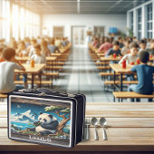 Pandas abgeschiedener Koch: Bambus Vergnügen Metall Brotdose