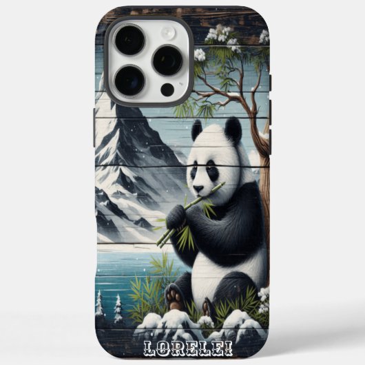 Pandas abgeschiedener Ort: Bambusinhalt Case-Mate iPhone Hülle (Rückseite)