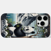 Pandas abgeschiedener Ort: Bambusinhalt Case-Mate iPhone Hülle (Rückseite (Horizontal))