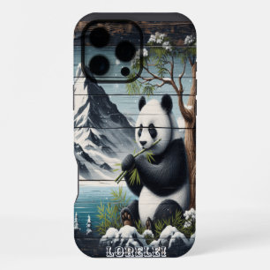 Pandas abgeschiedener Ort: Bambusinhalt iPhone 16 Pro Max Hülle