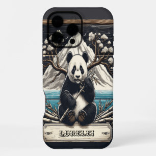 Pandas abgeschiedener Sitzplatz: Bambus-Ruhe iPhone 16 Pro Max Hülle