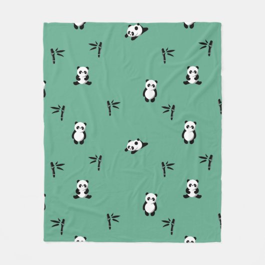 Pandas Adorable Fleecedecke (Vorderseite)