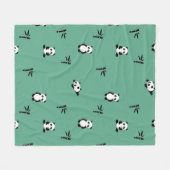 Pandas Adorable Fleecedecke (Vorderseite (Horizontal))