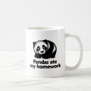 Pandas aßen meine Hausaufgaben Kaffeetasse
