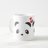 Pandas auf einer Tasse (Vorderseite Links)