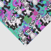 Pandas auf lila seidenpapier (Detail)