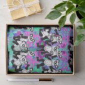 Pandas auf lila seidenpapier (Geschenk)