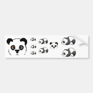 Pandas Autoaufkleber