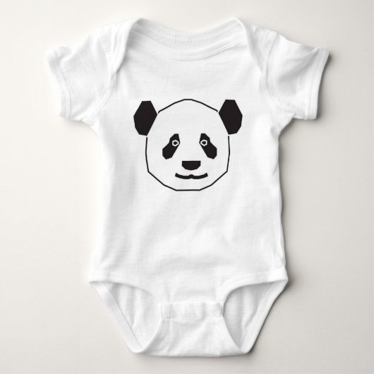 Pandas Baby Strampler (Vorderseite)