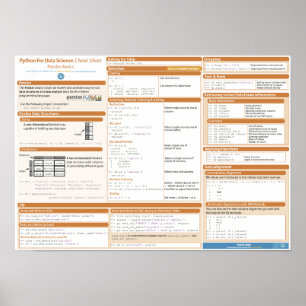 Pandas Basic Cheat Sheet Poster