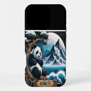 Pandas Baumkrone-Rückzugsort: Bambus-Vergnügen iPhone 16 Pro Max Hülle