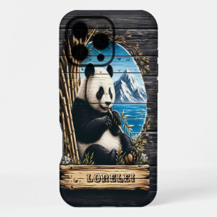 Pandas Bergretreat: Bambusmahlzeit iPhone 16 Pro Max Hülle