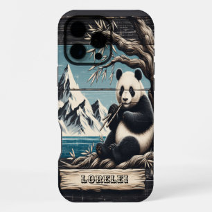 Pandas Bergsitz: Bambusruhe iPhone 16 Pro Max Hülle