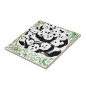 Pandas - Big Hugs - Niedlich - Funny - Aquarell Ku Fliese (Seite)